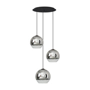 Lampadario sospeso Nowodvorski Globe 3 luci cromo vetro