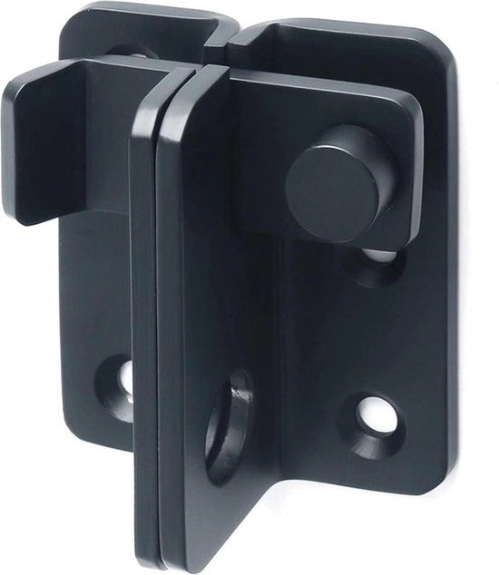 Chiusura a scatto per porta in acciaio inossidabile - piccolo chiusino per catenella - finitura grigio scuro