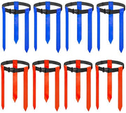 Set di Calcio per 8 Giocatori - Riem di Regolazione - Bandierine per Allenamento - Nylon/Tessuto - Multifunzionale - 2,5 x 118cm - Set di Bandierine per Calcio