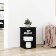 Mobiletto  Nero Rovere 35x35x55 cm Legno ingegnerizzato