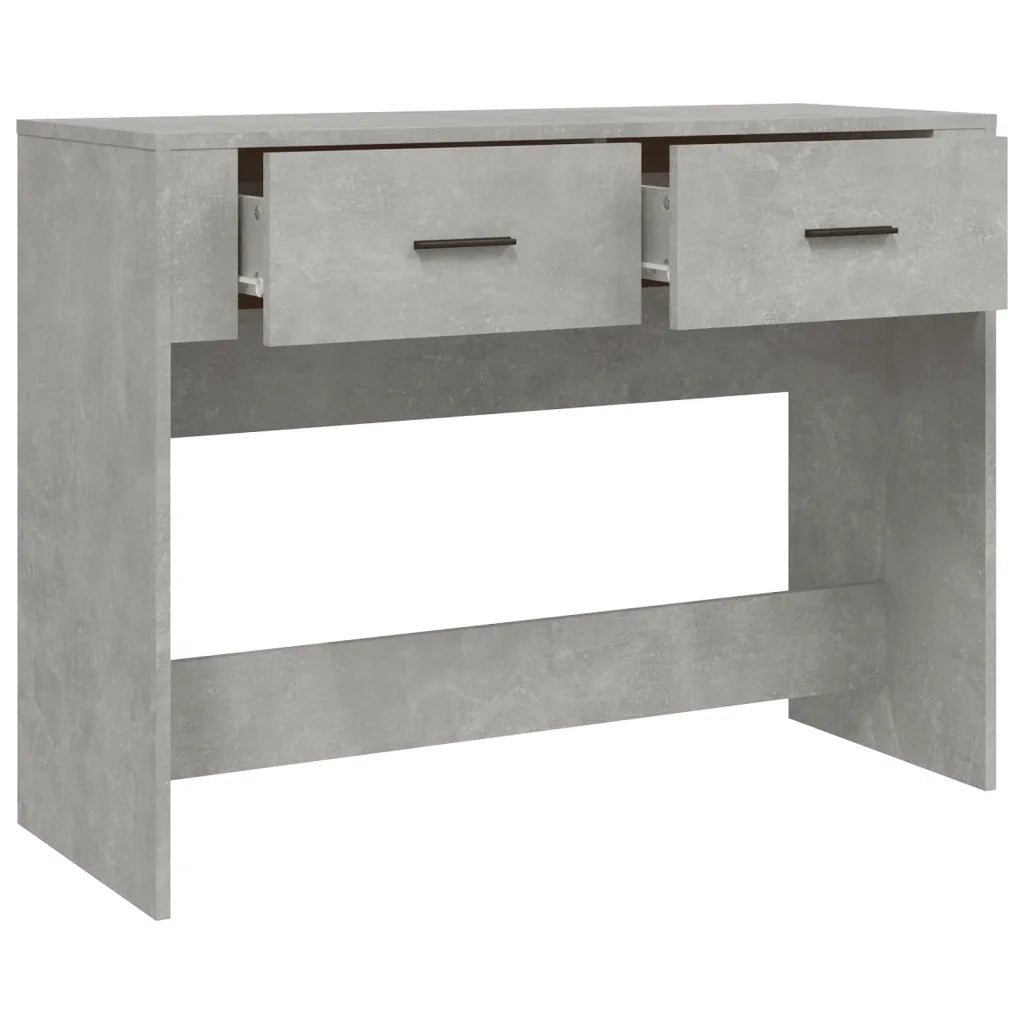 Tavolino Consolle Grigio Cemento 100x39x75 cm Legno Multistrato 816780