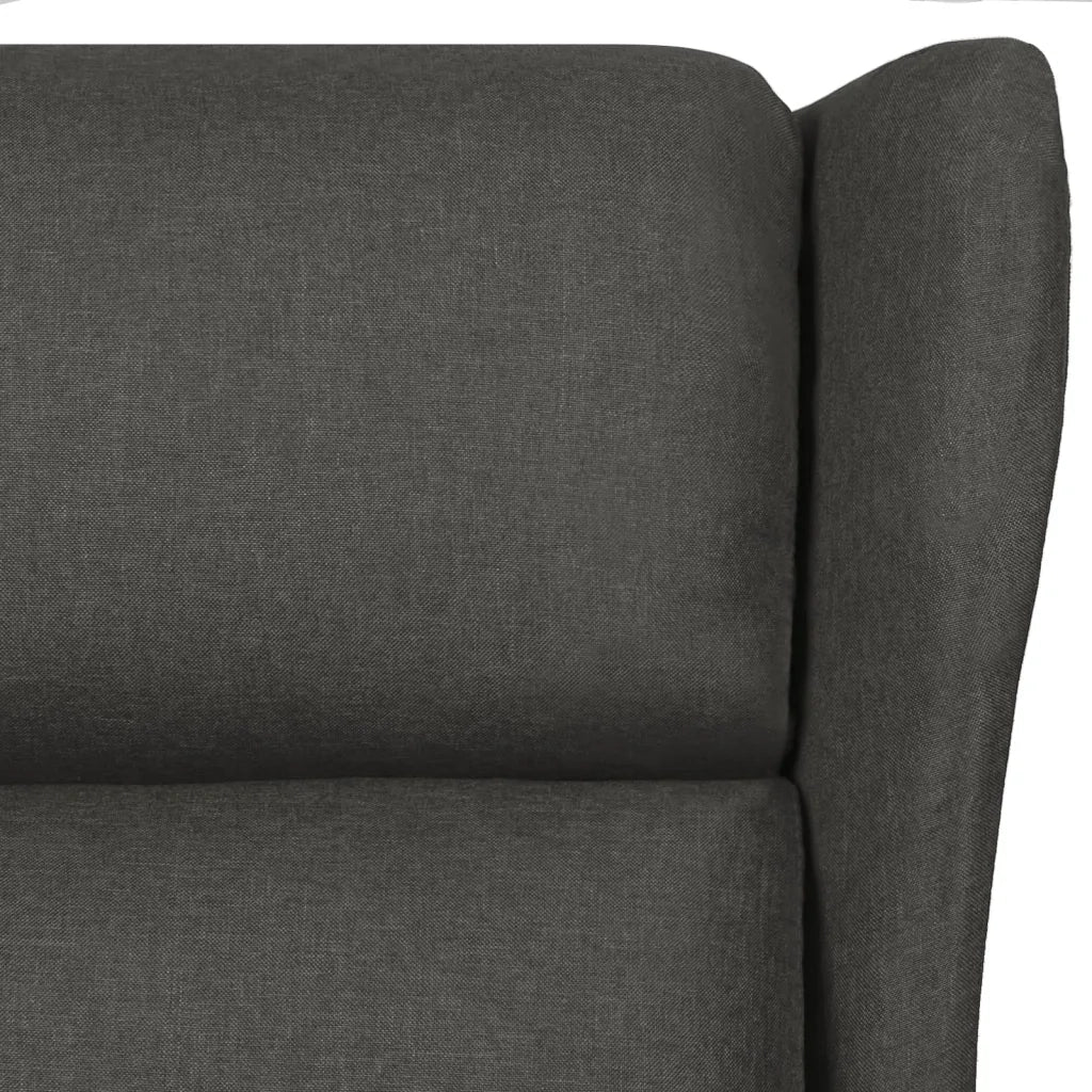 Divano Sedia-Poltrona Reclinabile in Tessuto Grigio Scuro 772687