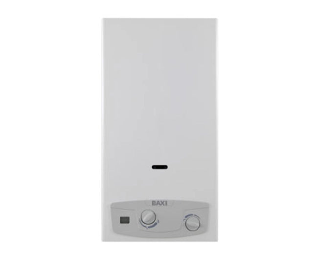 SCALDABAGNO A GAS TIRAGGIO NATURALE MODELLO ACQUAPROJECT BLUE LT 11 MET 19,4 KW   BAXI SPA