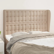 Testiera ad Orecchio-Testata con Orecchie Cappuccino 147x23x118/128 cm in Similpelle