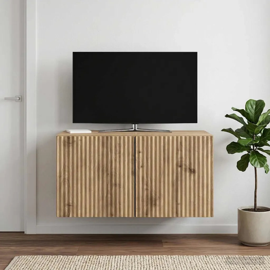Mobile Porta TV da Muro Rovere Artigianale 59,5 x 41 x 30 cm 898514