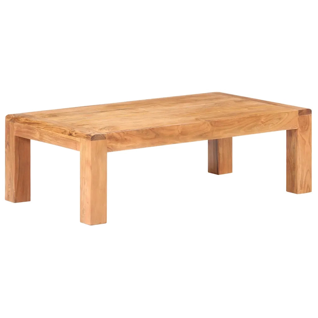 Tavolino da Salotto-Tavolino da soggiorno-Tavolo 110x60x35 cm Massello Acacia Finitura Ambra