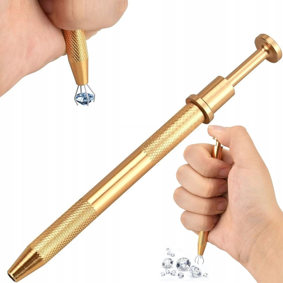 Pinza di Precisione con Quattro Ganci – Strumento a Molla per Piccoli Oggetti | Lunghezza 117mm, Larghezza 7mm