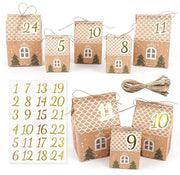 Calendario da riempire per Natale - 24 porzioni - 3 formati - Etichette numeriche - Fai da te - Carta premium - Riciclabile - Calendario di Natale