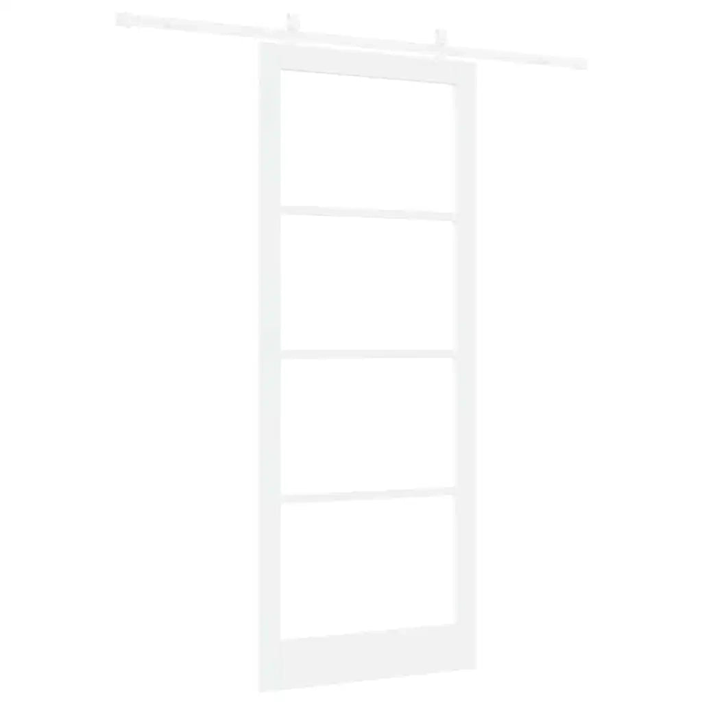 Porta Scorrevole Bianco 93 x 232 cm Acciaio e legno 3332264