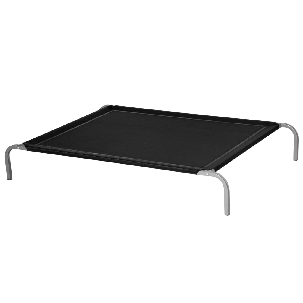 Cuccia per Cani Interno Esterno Tessuto Traspirante ¨C zephmum ¨C Nero 130x90x20cm