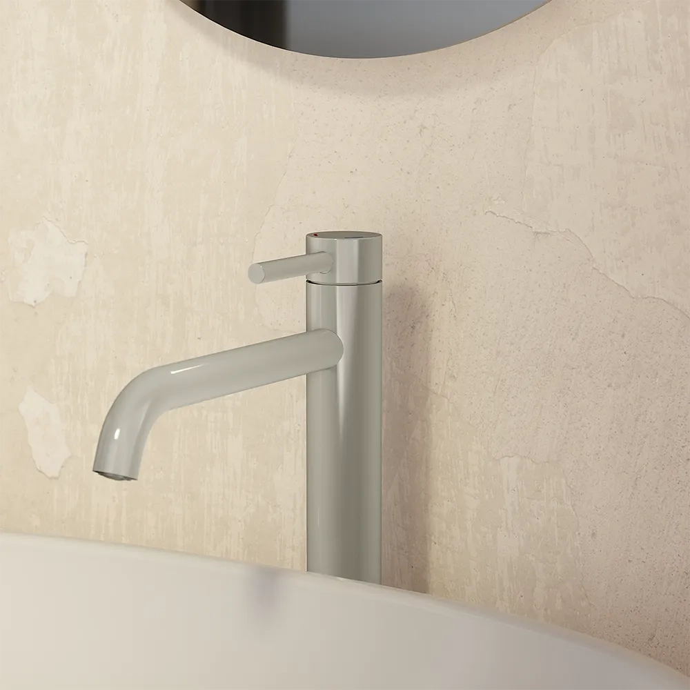 Set miscelatori: lavabo alto bidet senza scarico e incasso doccia monocomando nickel spazzolato | Bette