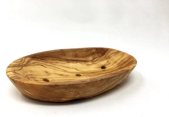 Scaletta per sapone in legno di olivo artigianale - bar per doccetta in legno naturale - contenitore per sapone per cucina, bagno, doccia - 127 x 13 x 7 cm