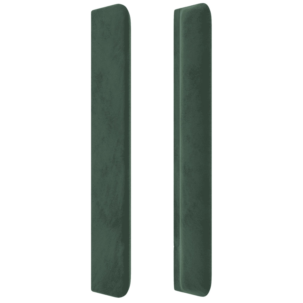 Giroletto a Molle con Materasso Verde Scuro 180x200 cm Velluto 3132756