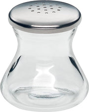 Accessorio da cucina per sale in Cromargan acciaio inossidabile - resistente alla lavastoviglie - vaso in vetro