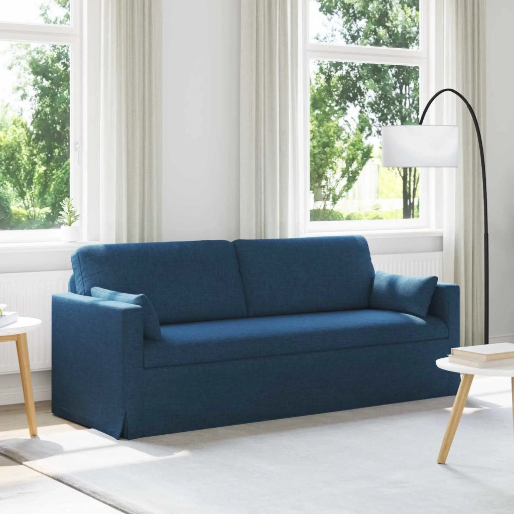 Divano | Divano da soggiorno | Sofa Blu 198 x 78 x 80 cm Tessuto