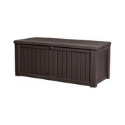 Keter Rockwood Deck Box Armadietto portaoggetti Rettangolare Marrone