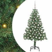 Albero di Natale | Decorazioni natalizie con 300 LED con supporto Verde 180 cm PVC