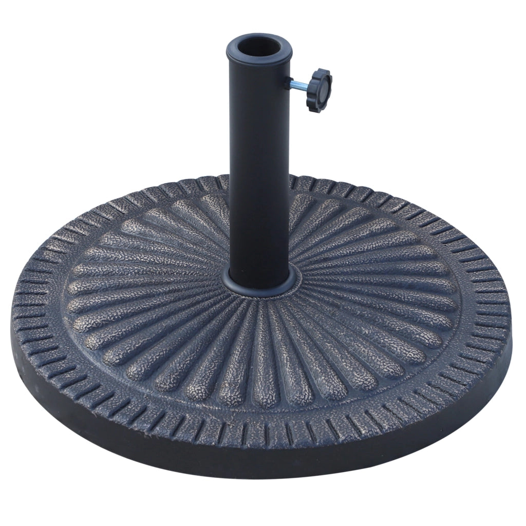Base per Ombrellone da Giardino 15 Kg in Resina Ø49 cm con Manopola
