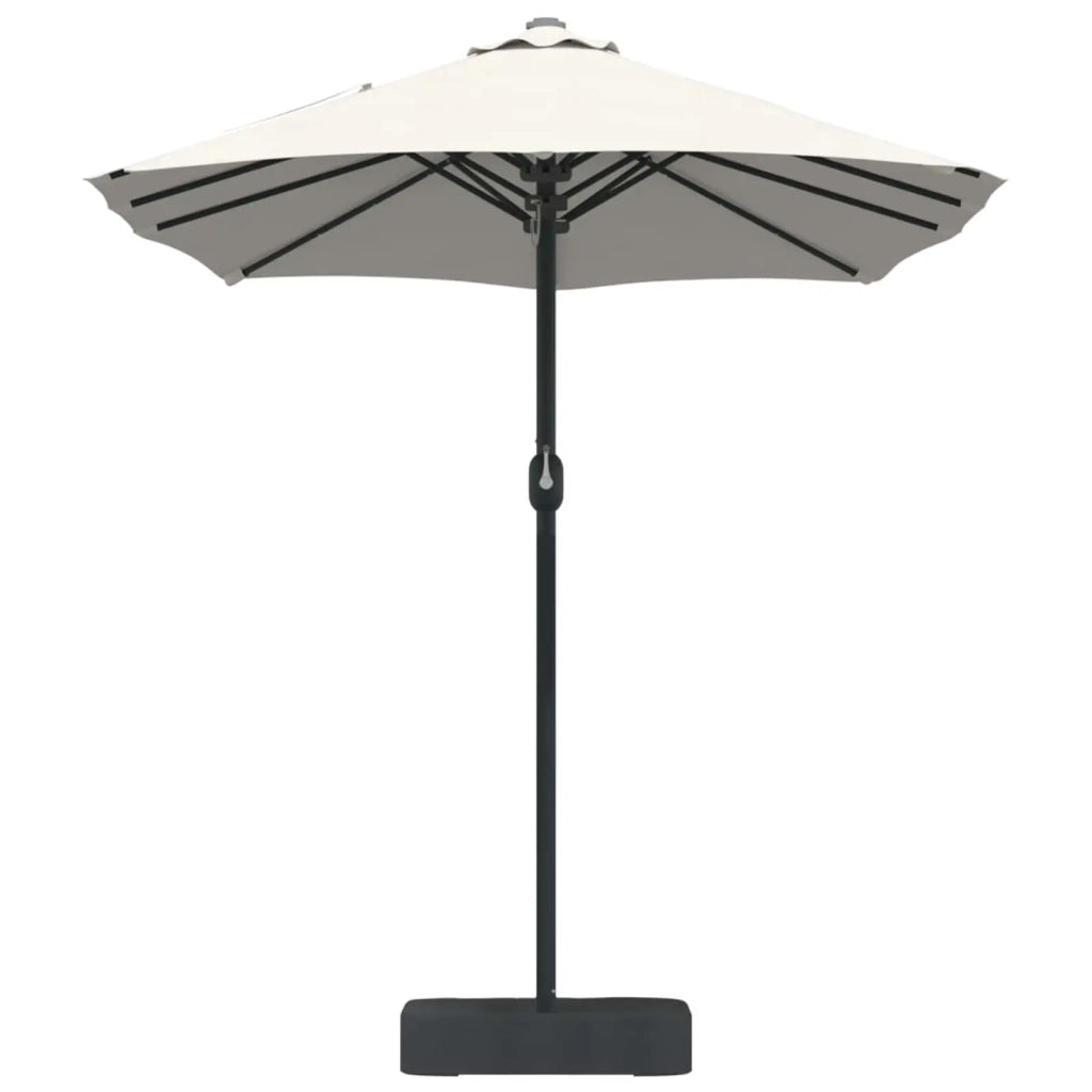 Ombrello da giardino Sabbiato e Antracite 385 x 209 x 244 cm 42003283