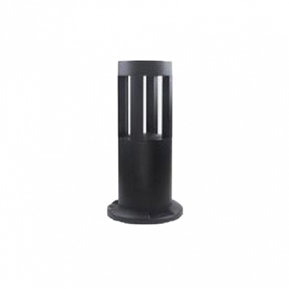 Trade Shop - Lampada Da Terra Segnapasso Da Giardino Ip65 In Alluminio Vetro 12watt Es59 Nero -