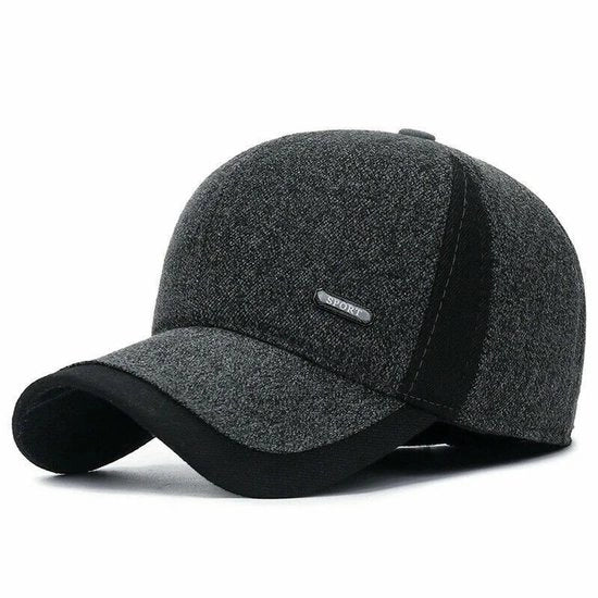 Cappello da baseball per uomo con copertura per gli occhi, modello caldo, colore grigio.