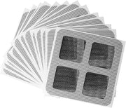 Stickermattoni di aerazione per pavimento - 100 pezzi - 10 x 10 cm - Stickermattoni di aerazione per doccia mesh - Per capelli per lavabo, cucina, bagno, doccia