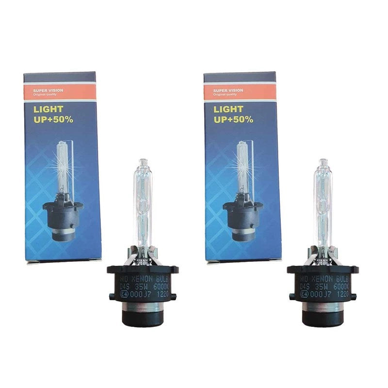 2 Pezzi Lampada HID Xenon D4S 6000K 42V 35W 3600 Lumen Ricambio Fari Compatibile