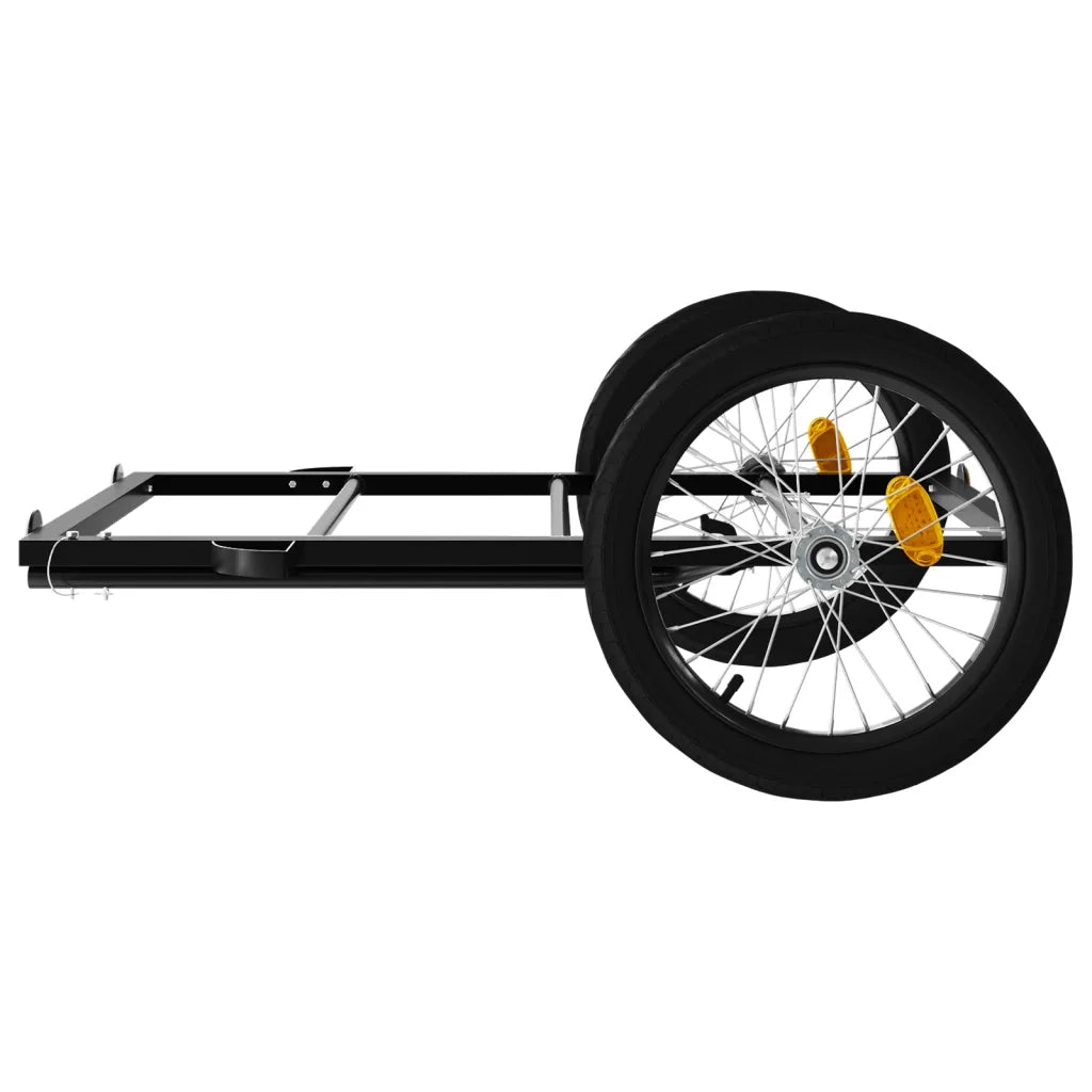 Rimorchio da Bici Nero 135x68x37 cm in Ferro CFW2782012