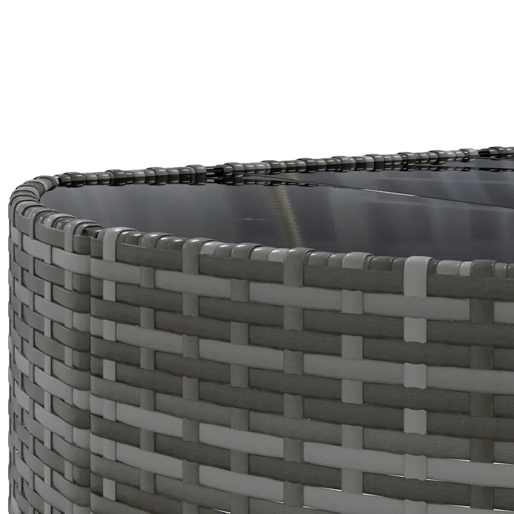 Set Divano da Giardino 6 pz con Cuscini Grigio in Polyrattan