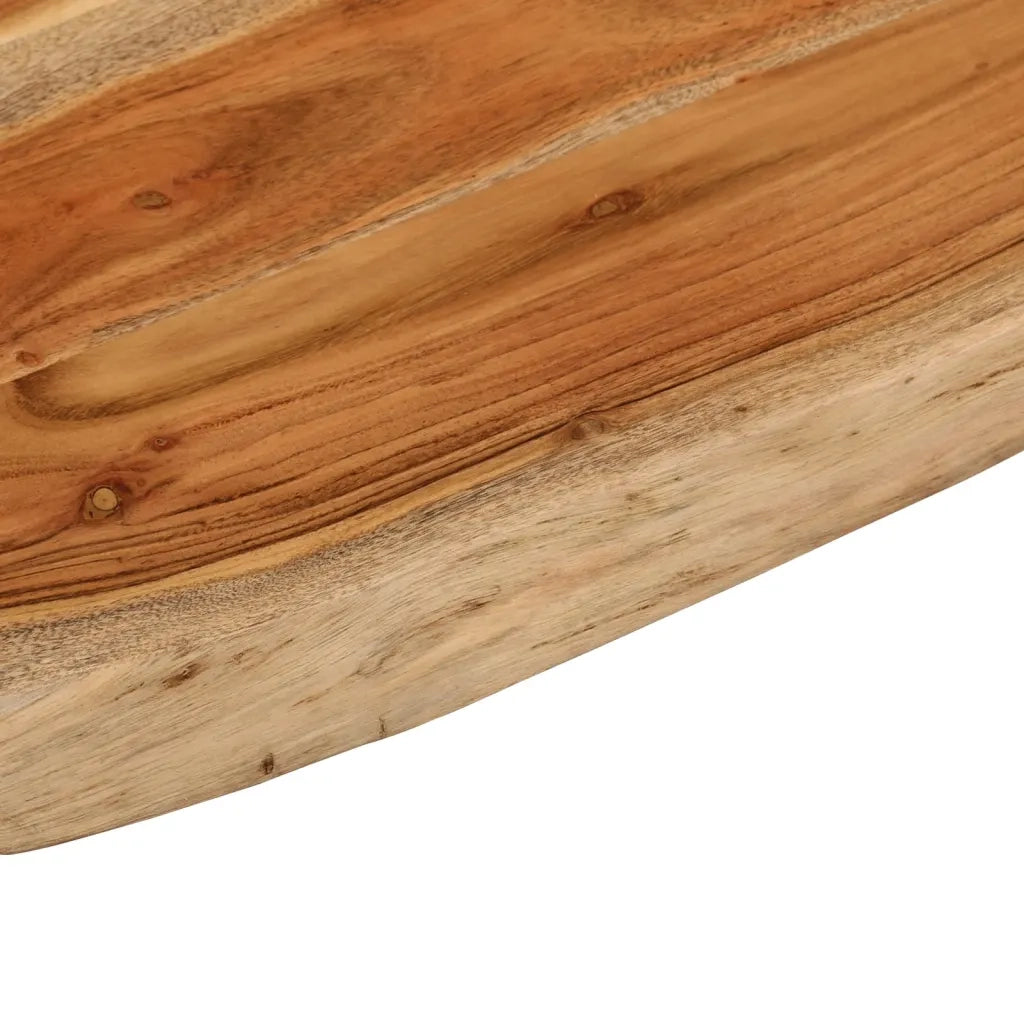vidaXL Piano Bagno 80x60x2,5 cm Rettangolare Legno Massello di Acacia
