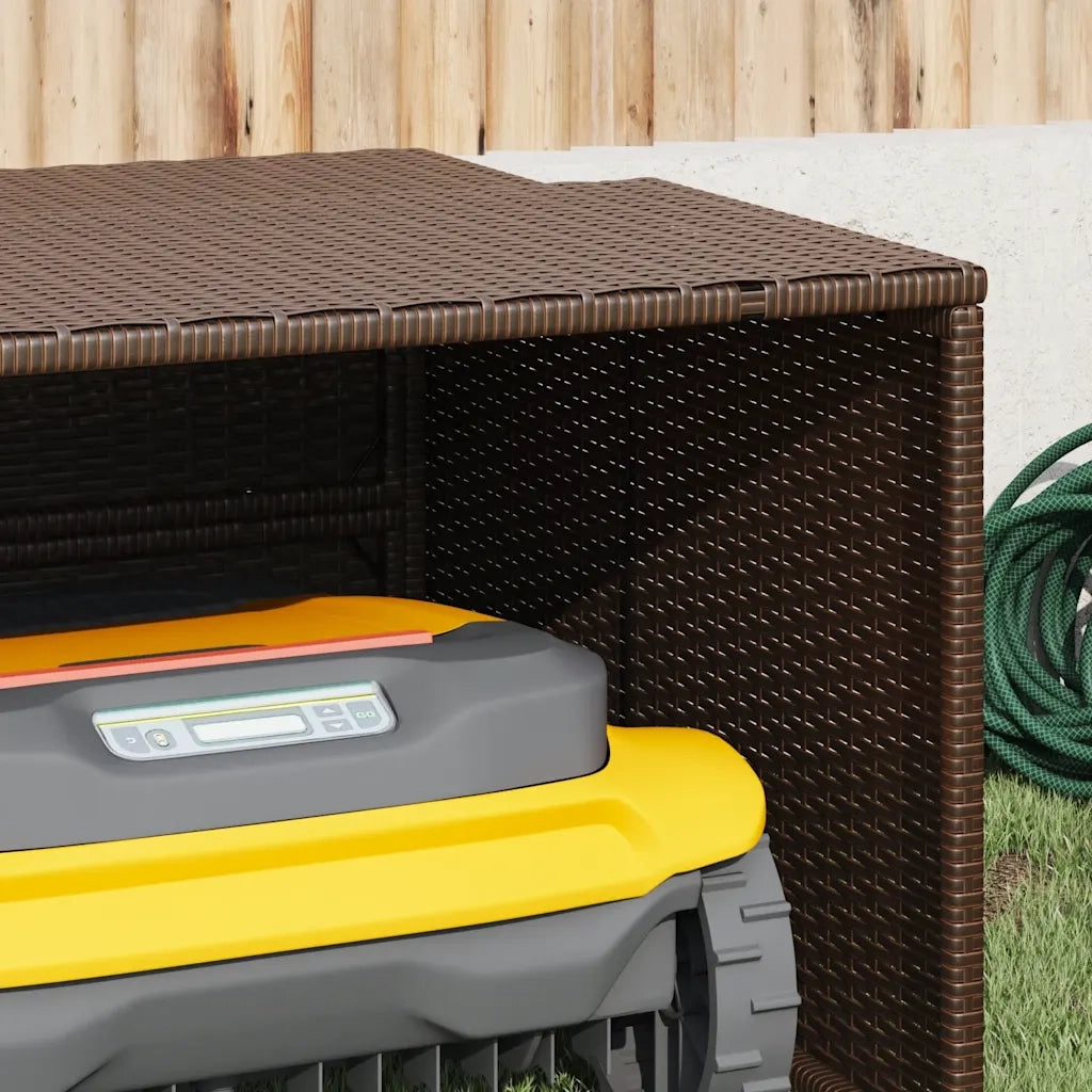 Garage per Robot Tosaerba Marrone 86x90x52/57 cm in Polyrattan 365405