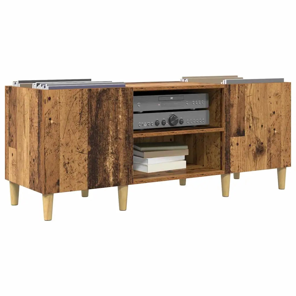 Mobile porta vinili Legno vecchio 121 x 38 x 48 cm 881471