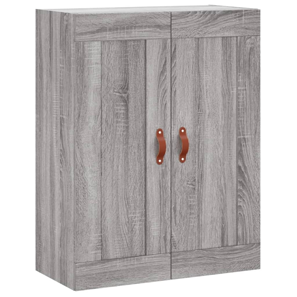 Buffet credenza cassettiera armadio mobile contenitore organizer cucina soggiorno salotto rovere Sonoma alto 69,5 x 34 x 180 cm legno ingegnerizzato grigio 02_0035524