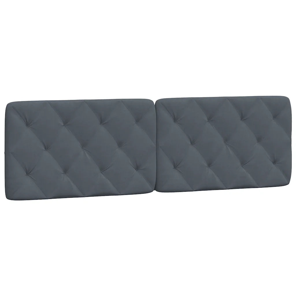 Giroletto senza Materasso Grigio Scuro 160x200 cm Velluto