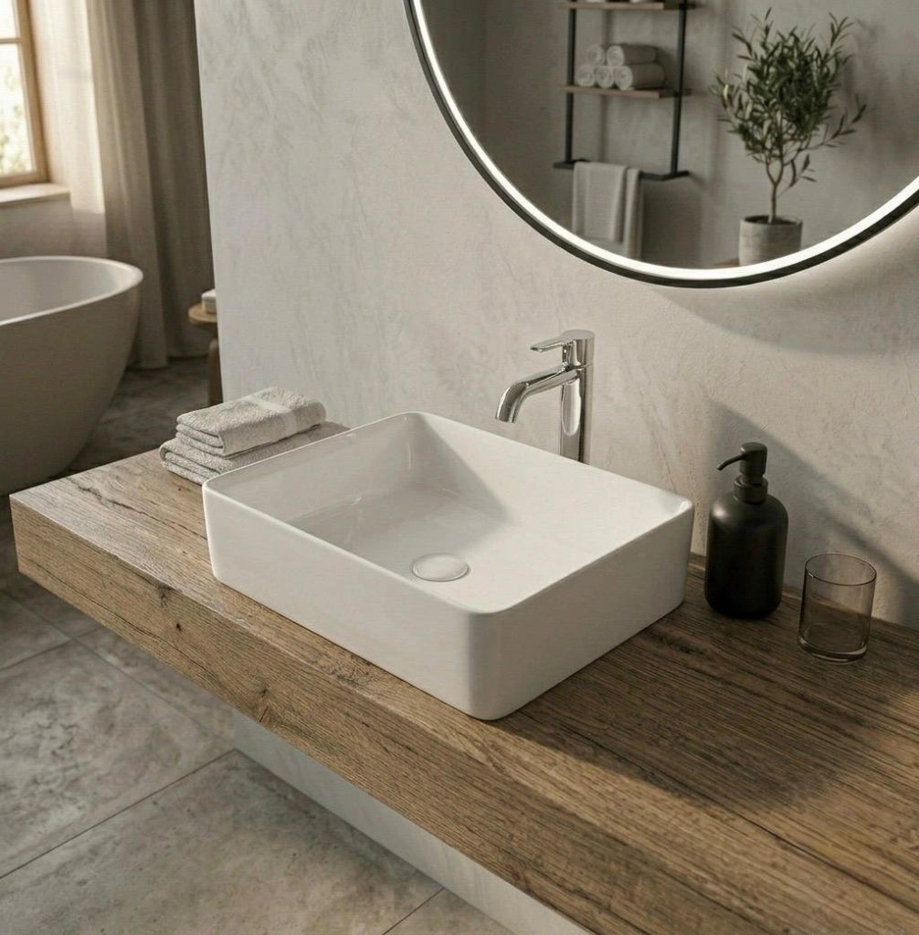 Lavabo appoggio 30x40 cm LA49 Bianco