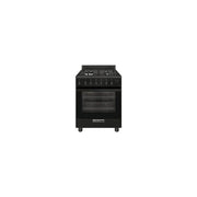 Glem Gas, Cucina a Gas, 4 Zone Cottura, 60 cm, Nero, Specialista SE SA66TBK