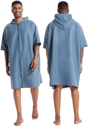 Cappotta da surf per uomo e donna, con cappuccio, impermeabile e idrofuga, adatta per surf e per attività acquatiche, con asciugamano per asciugare.