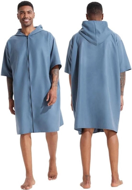 Cappotta da surf per uomo e donna, con cappuccio, impermeabile e idrofuga, adatta per surf e per attività acquatiche, con asciugamano per asciugare.