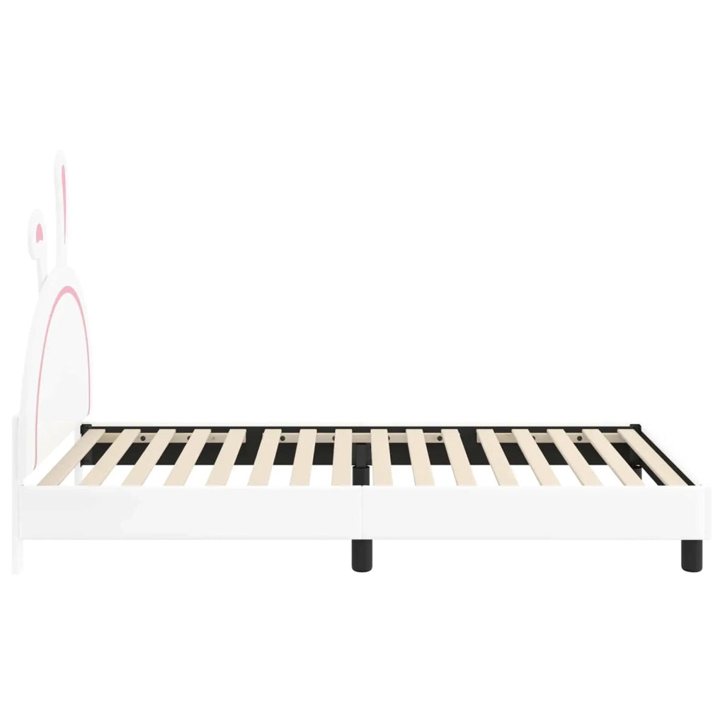 Struttura letto bambini con testata Bianco 80 x 200 cm PU