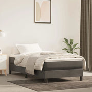 Materasso a Molle Grigio Scuro 100x200x20 cm in Velluto cod mxl 54499