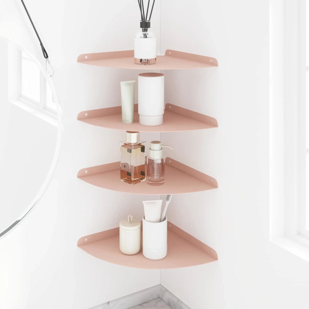 Mensola sospesa con lo scaffale 4 pcs Rosa 30 x 30 x 2 cm 8004113