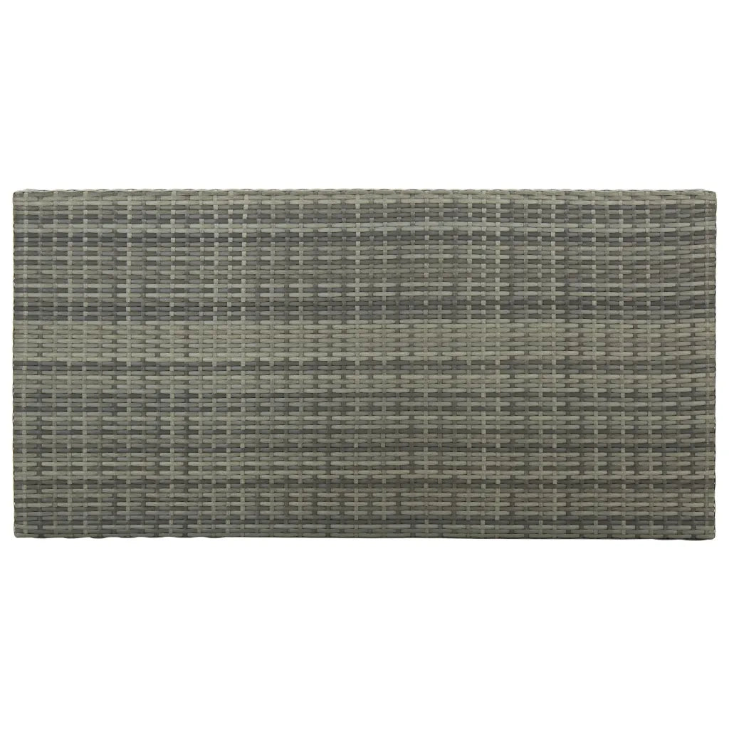 Set da Bar da Giardino 5 pz con Cuscini in Polyrattan Grigio cod mxl 35500