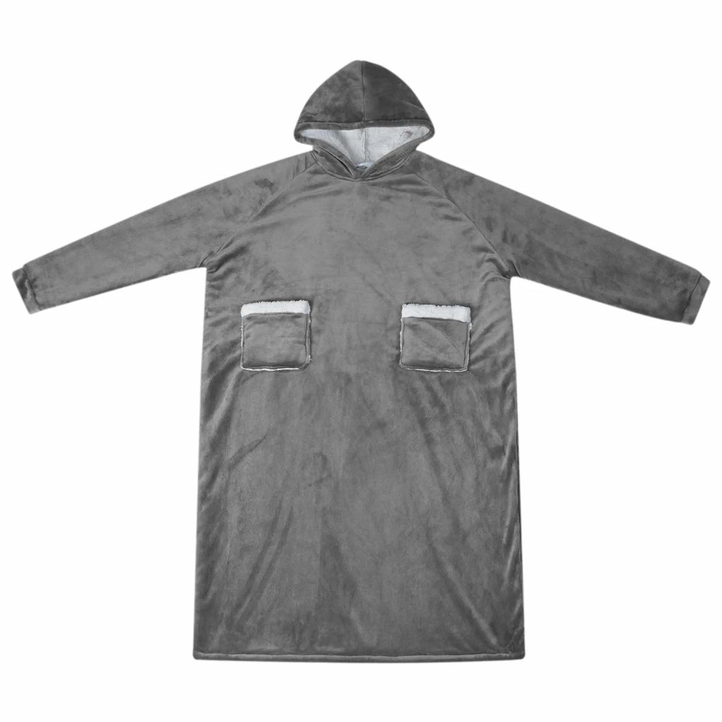Felpa coperta Grigio scuro L Pile e Flanella CFW2577357