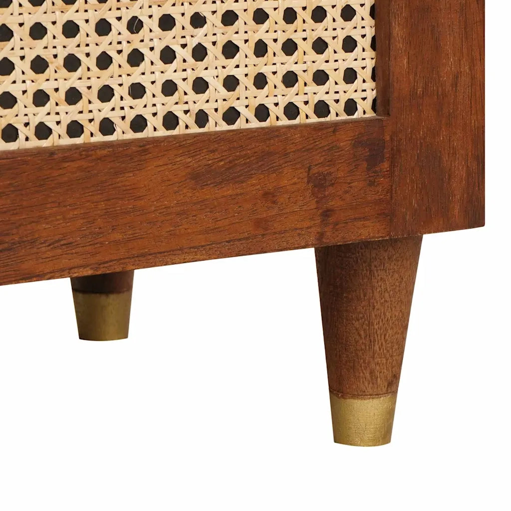 vidaXL Credenza con cassetto Marrone 40 x 33.5 x 75 cm