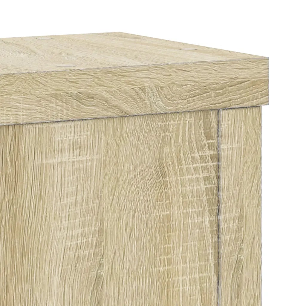 Supporti per Piante 2 pz Rovere 10x10x18 cm in Multistrato
