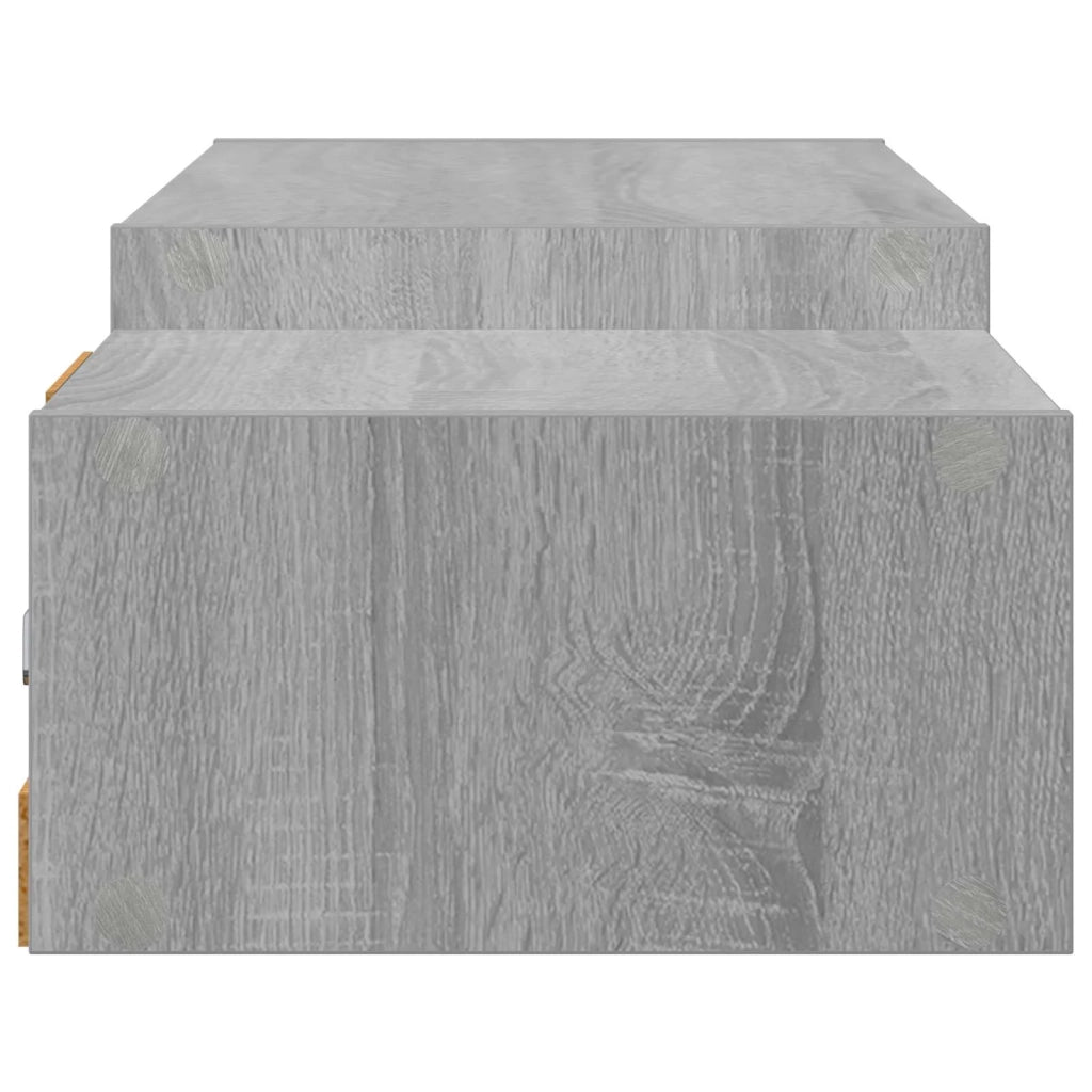 Mobile TV da Parete A parete Sonoma grigio 140 x 28 x 21 cm