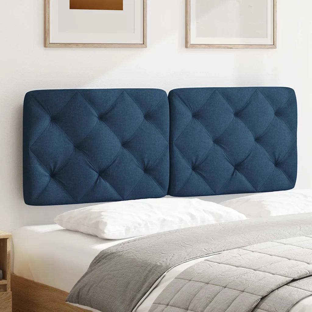 Cuscino Testiera-Cuscino per Testiera Blu 120 cm in Tessuto