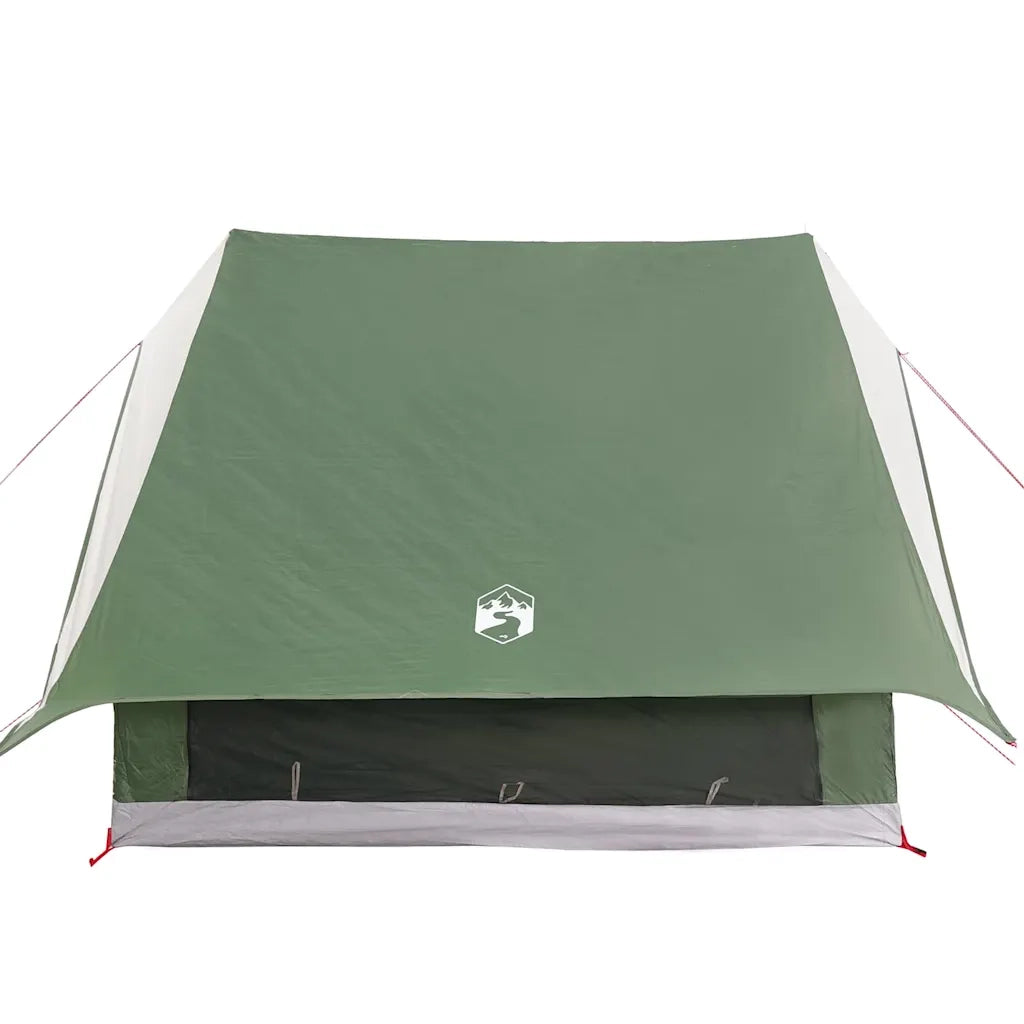 Tenda Familiare con tetto Verde e Bianco 220 x 220 x 184 cm 4100673
