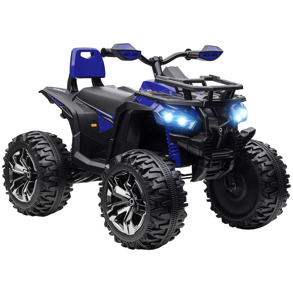 Quad Elettrico per Bambini 3-5 Anni ¨C zephmum ¨C Blu, PP e Metallo 100x65x73 cm