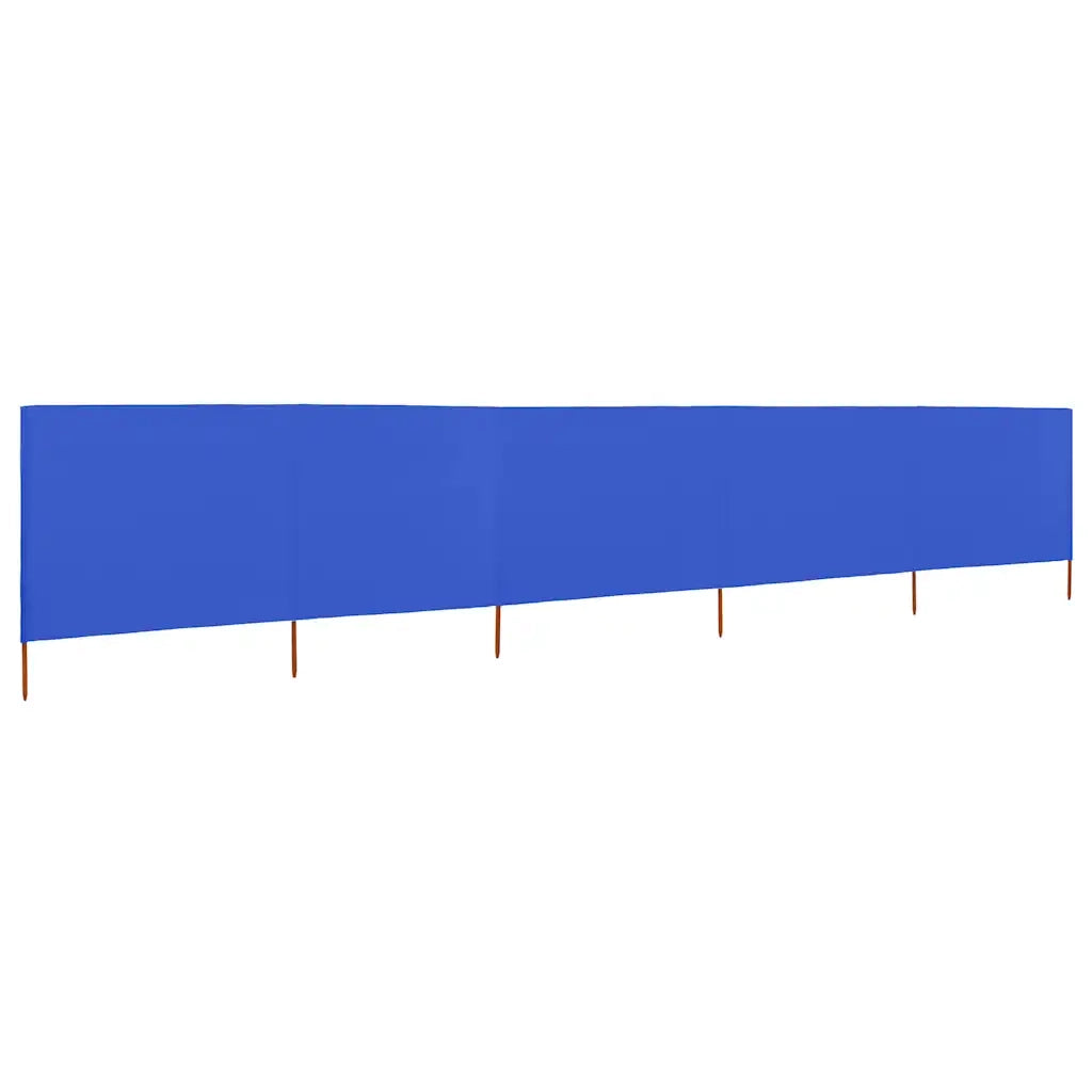 Paravento a 5 Pannelli in Tessuto 600x120 cm Azzurro CFW3304425